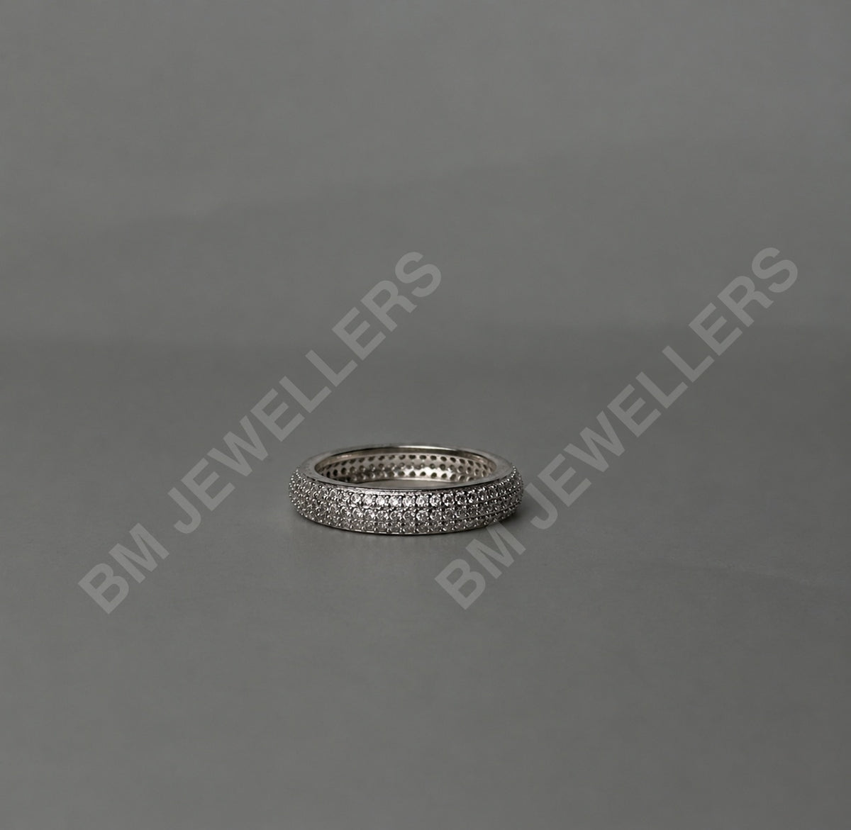 "The Triple Pavé Dome" Band - BM Jewellers