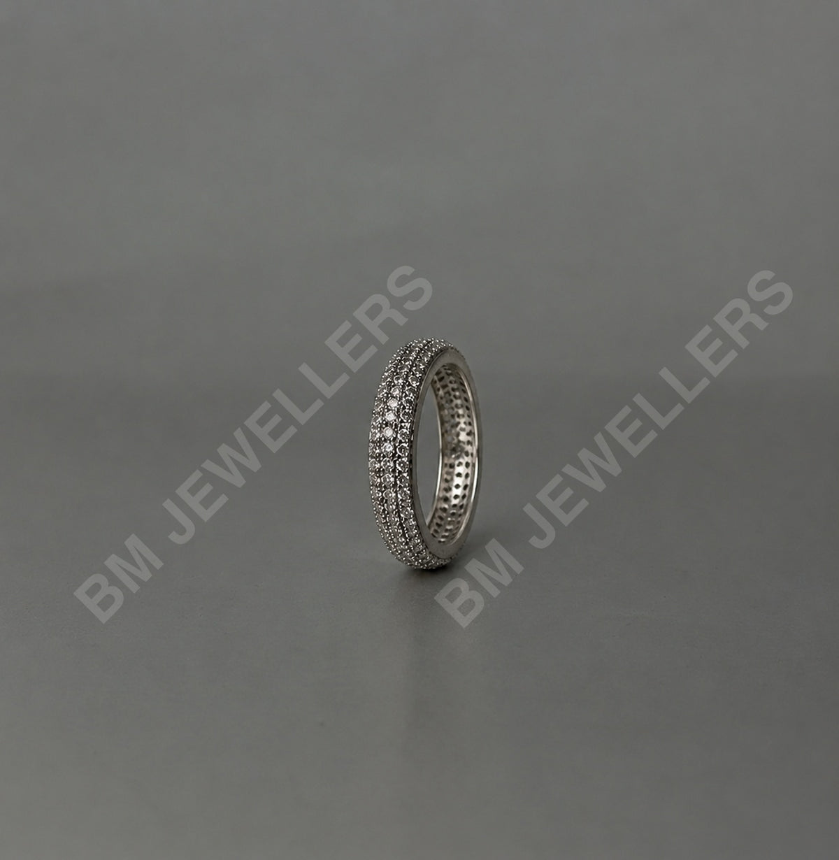 "The Triple Pavé Dome" Band - BM Jewellers
