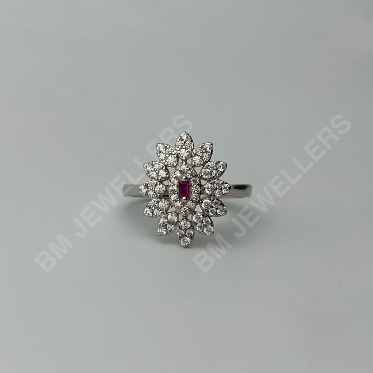 "The Pink Sapphire Jasmine Halo Suite" | choker set | by BM Jewellers