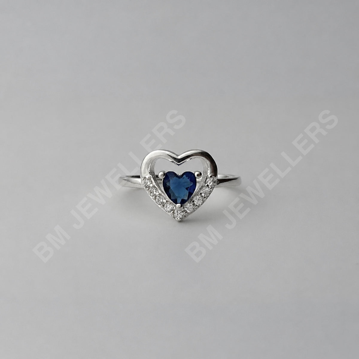 "The True Heart" Floating Blue Sapphire Rings - BM Jewellers
