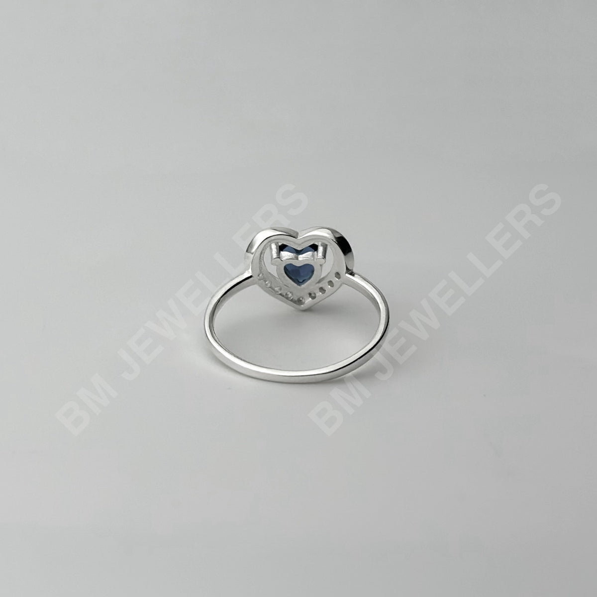 "The True Heart" Floating Blue Sapphire Rings - BM Jewellers