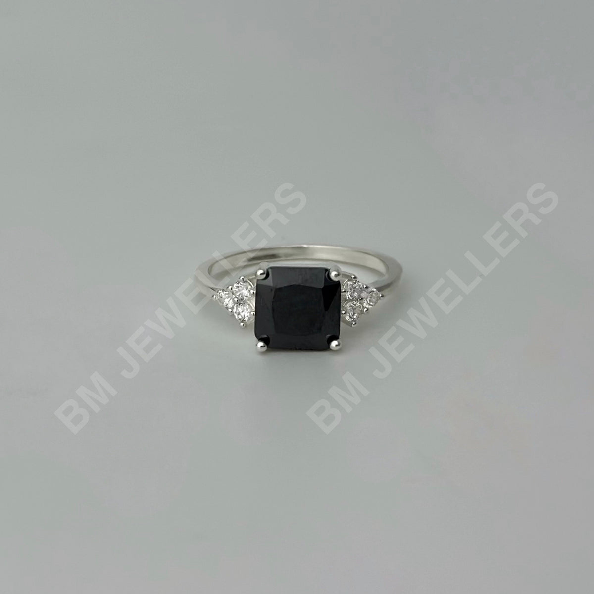 "The Square Trio" Cushion Gemstone Ring - BM Jewellers