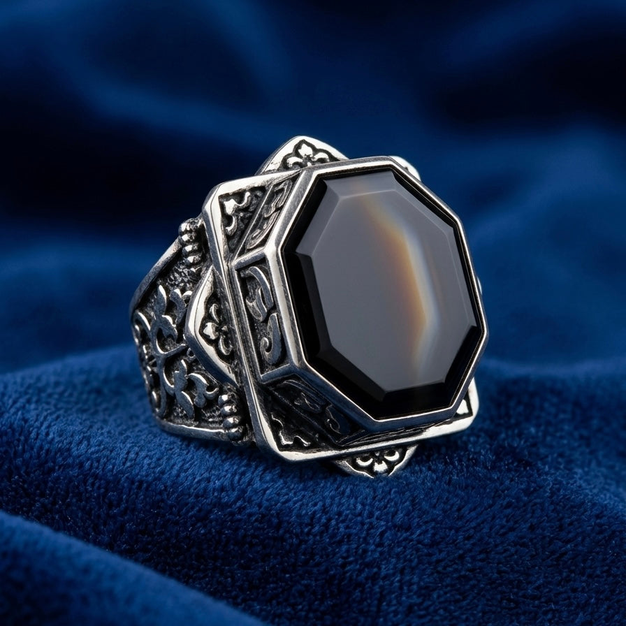 Kurulus Osman Ring - Yemeni Aqeeq Gemstone