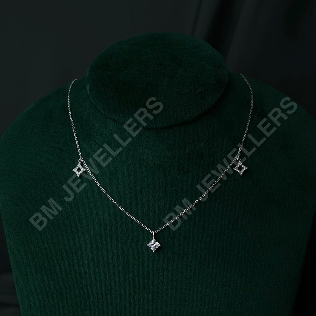 The Princess Diamond Station Set By BM Jewellers