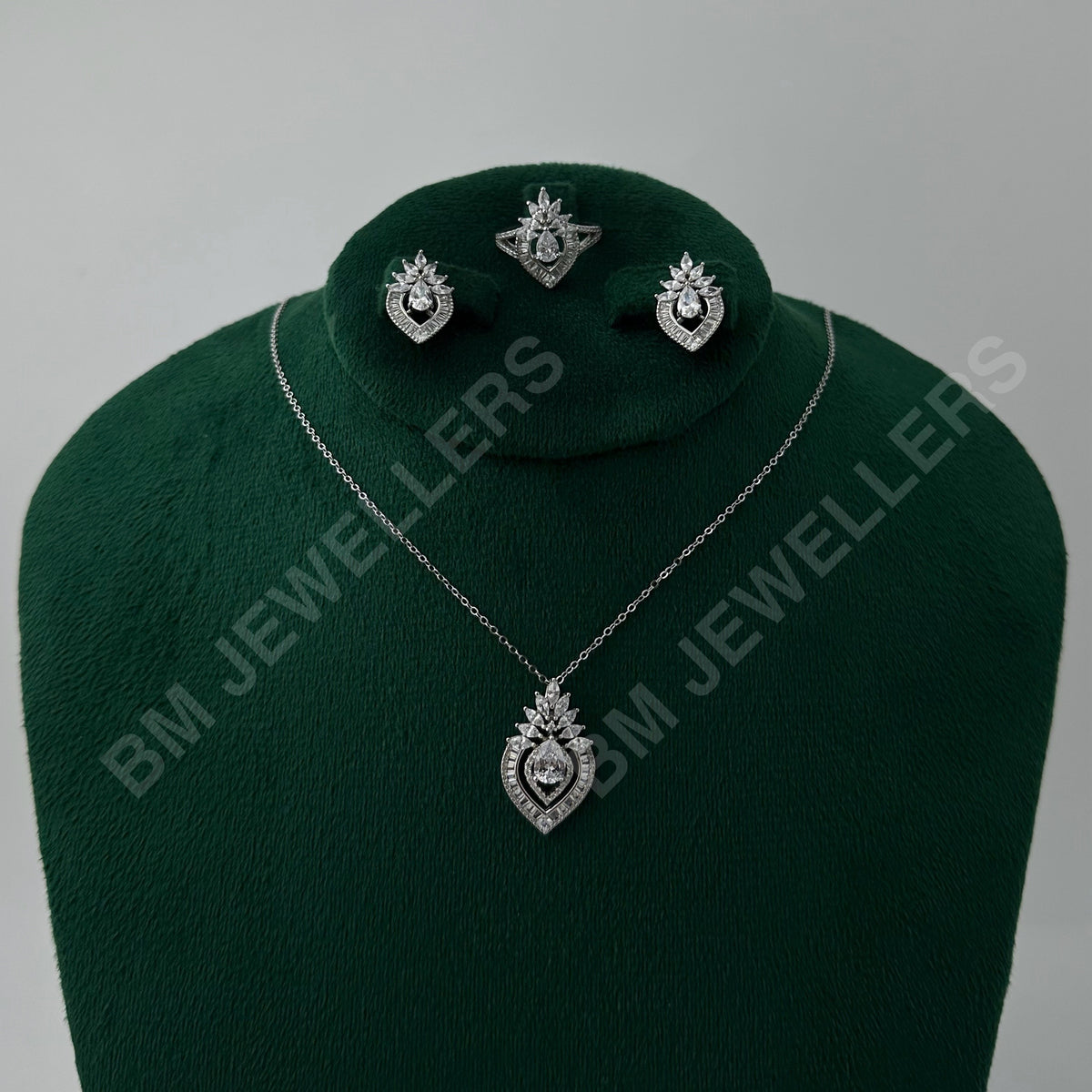 The Pear and Baguette Suite By BM Jewellers