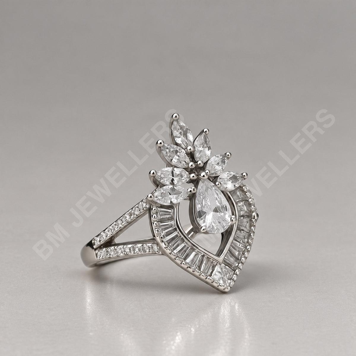 The Pear and Baguette Suite By BM Jewellers