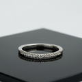 BM Jewelers Moissanite Dainty Stacking Ring in 925 Sterling Silver